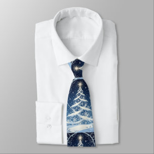 Corbata Exquisito árbol de Navidad y Yule ornamentado