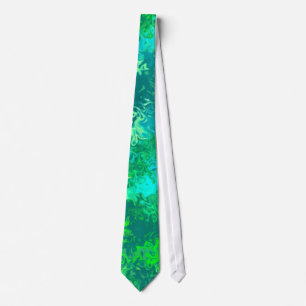 Corbata Extracto del verde azul de la aguamarina