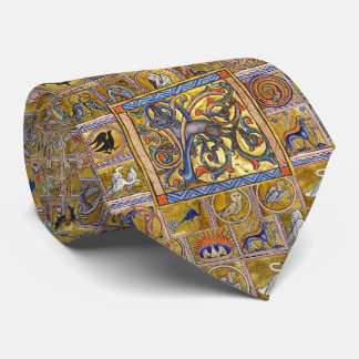 CORBATA EXTRAÑO BESTIARIO MEDIEVAL, ANTELOP, ANIMALES FORE