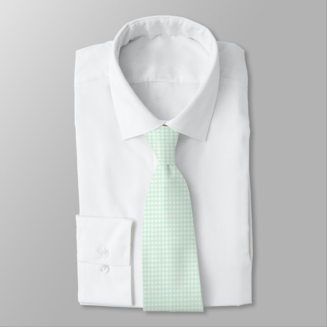 Corbata F&L Green Gingham (Atado)