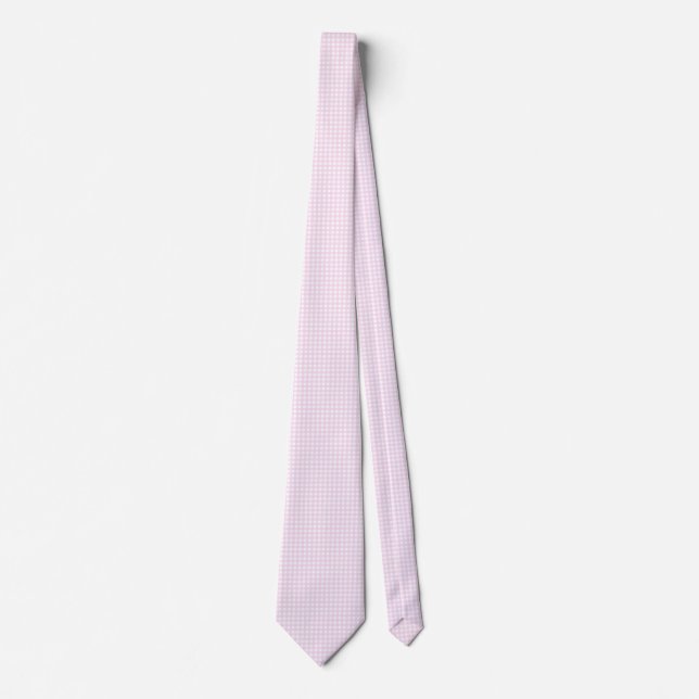 Corbata F & L Pink Gingham (Anverso)