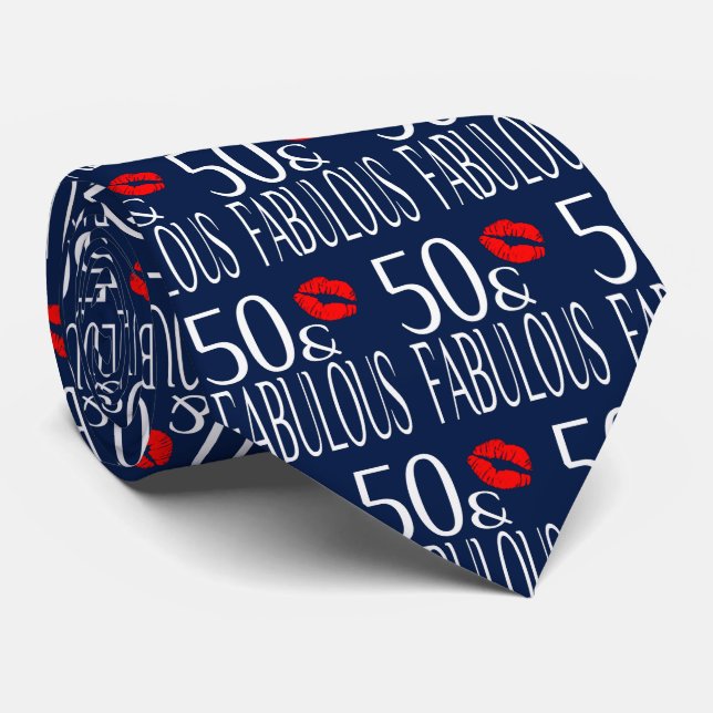 Corbata Fabulosos Cincuenta Litros Rojos (Enrollado)