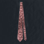 Corbata Falso modelo de la chispa del purpurina del rosa<br><div class="desc">Una falsa impresión del purpurina del oro color de rosa hermoso es el accesorio perfecto para un juego de la primavera o del verano, o cualquier acontecimiento especial. El oro color de rosa es una de las sombras más calientes de la moda ahora, incluso ganando un artículo por New York...</div>