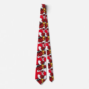 Corbata familia ladybird y Ladybug