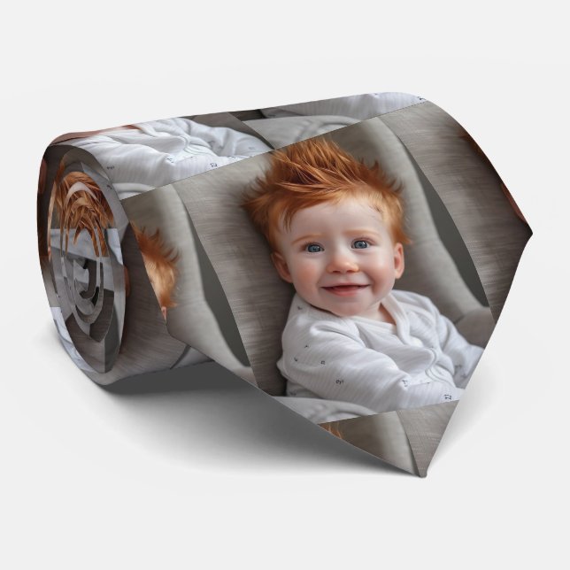 Corbata Familiar Personalizada para Bebé (Enrollado)