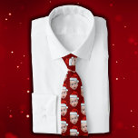 Corbata Famoso Personalizado Face Photo Santa Head Navidad<br><div class="desc">Famoso Personalizado Face Photo Santa Head Navidades Corbata de cuello rojo</div>
