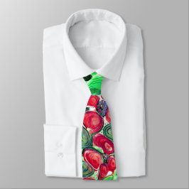 Corbata Fantasía de flores rojas Mini