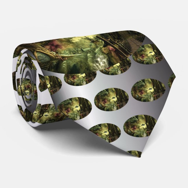 Corbata Fantasía en la Amazonía (Enrollado)