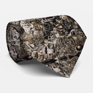 Corbata Fantasía surrealista. Estilo biomecánico