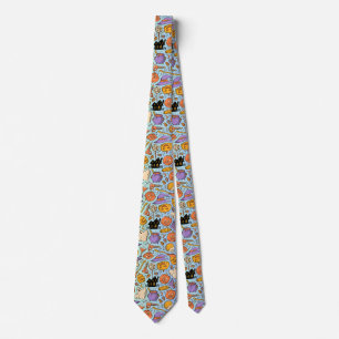 Corbata Fantasmas, Calabazas, Gatos y Diseño Continuo Espe