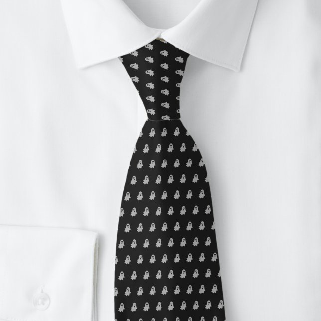 Corbata Fantasmas negros de Halloween (Subido por el creador)