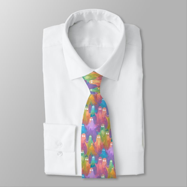 Corbata Fantasmas que se atreven (Atado)