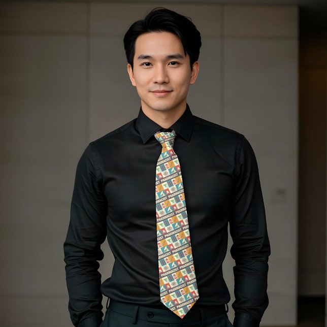 Corbata Farmacéutico Profesional Icónico Pequeño Diseñado (Subido por el creador)