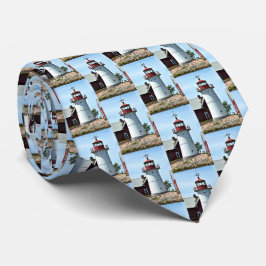 Corbata Faro de Crossover Island, New York Mens Tie