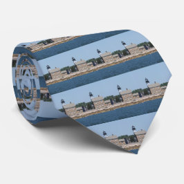 Corbata Faro de la isla de Sheffield, Connecticut Mens Tie