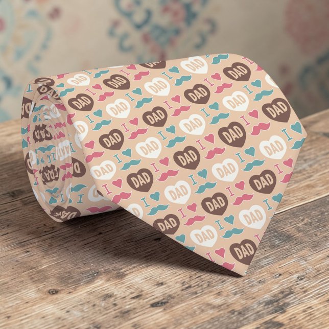 Corbata Father's Day Dad Pattern Necktie Tie (Subido por el creador)