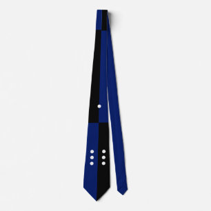 Corbata Favor de fiesta de soltero con dados azul/negro