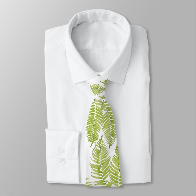 Corbata Feathery Fern en un zapato de cuello (Atado)
