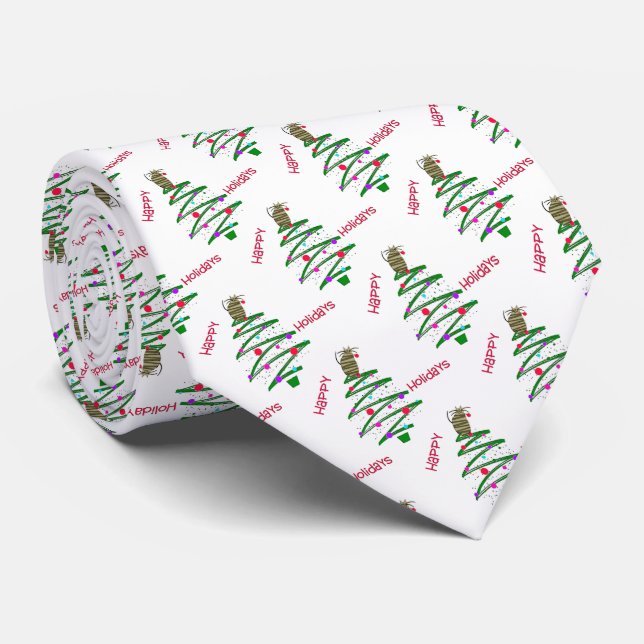 Corbata Felices Fiestas (Enrollado)