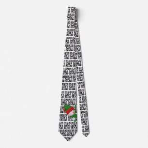 Corbata Felices fiestas códigos QR y Snowman