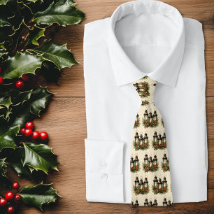 Corbata Felices Fiestas Linternas de Invierno