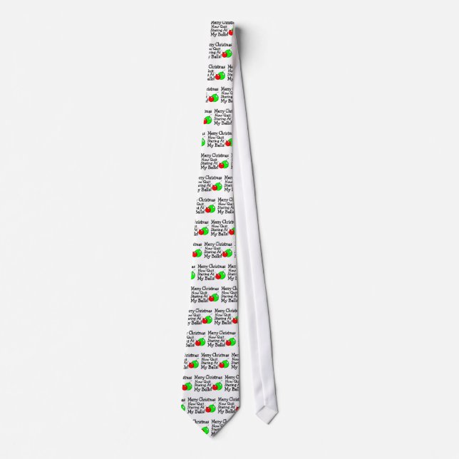 Corbata Felices Navidad el ningún mirar fijamente (Anverso)