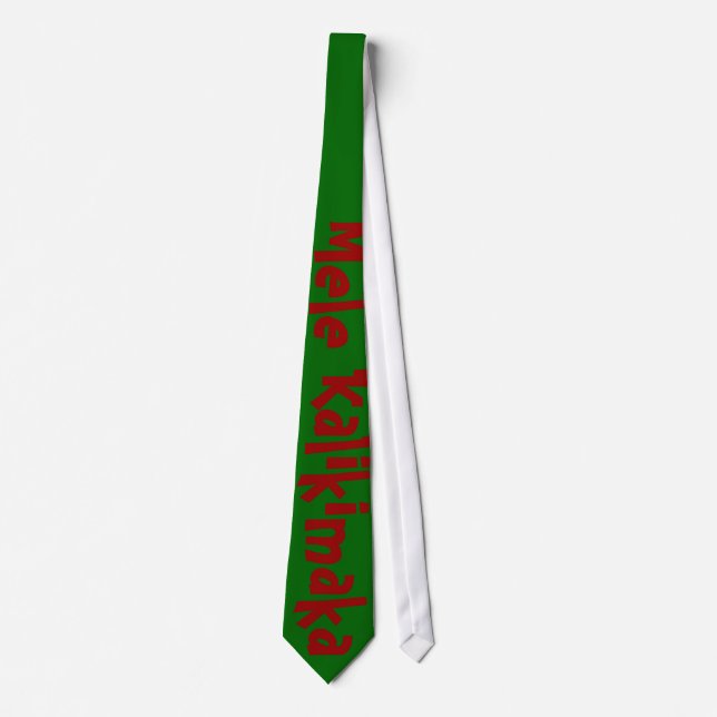 Corbata Felices Navidad hawaianas (Anverso)