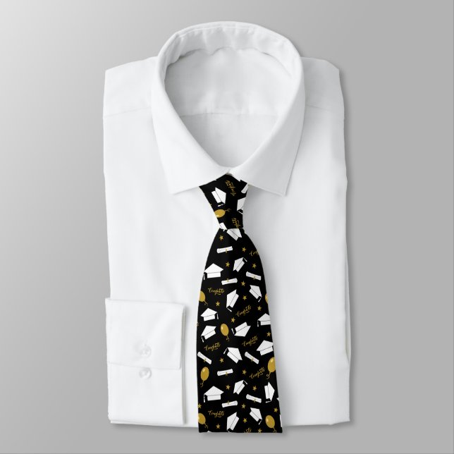 Corbata Felicidades Graduación  (Atado)