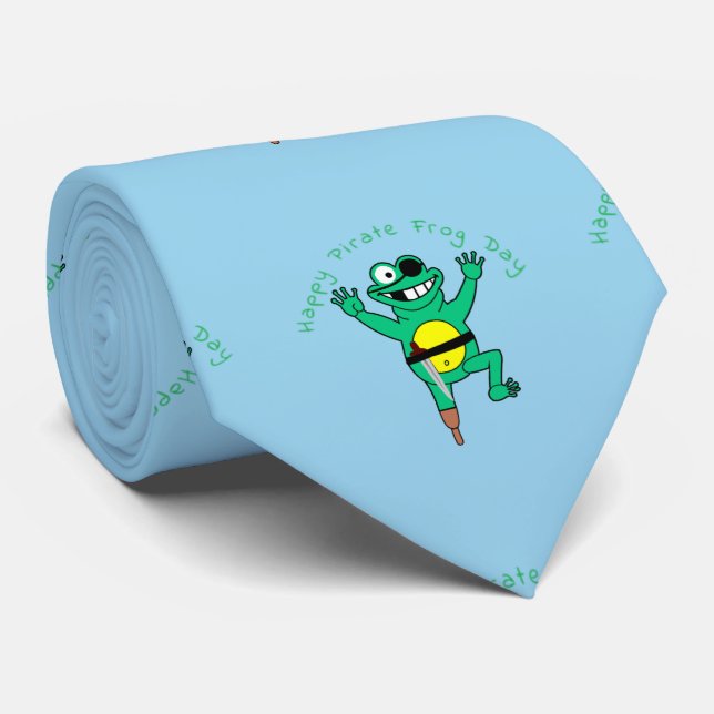 Corbata Feliz Día de la Rana Pirata Thunder_Cove (Enrollado)