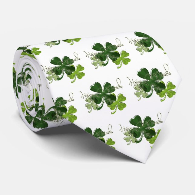 Corbata Feliz día de San Patricio (Enrollado)