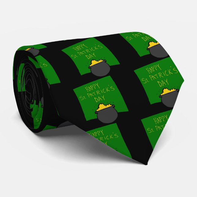 Corbata Feliz Día de San Patricio (Enrollado)