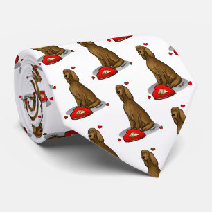 Corbata Feliz Día de San Valentín sé mi irlandés Setter (r