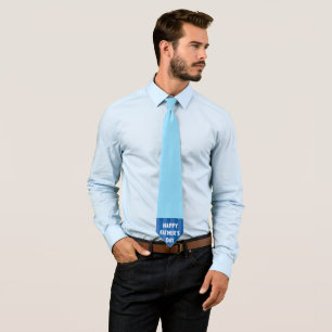 Corbata Feliz Día del Padre Rayas Azules - Día del Padre