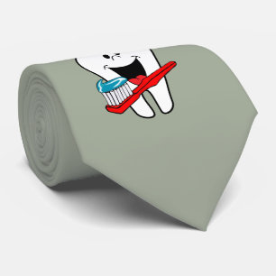 Corbata Feliz diente limpio