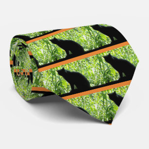 Corbata Feliz Gato Negro de Halloween