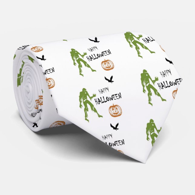 Corbata Feliz Halloween (Enrollado)
