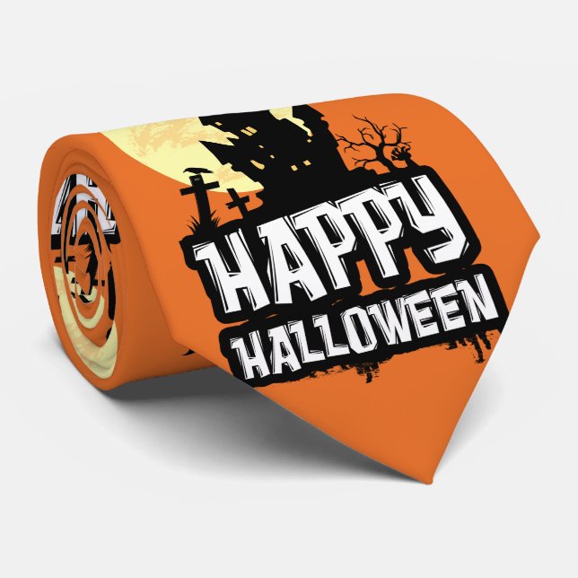 Corbata Feliz Halloween (Enrollado)