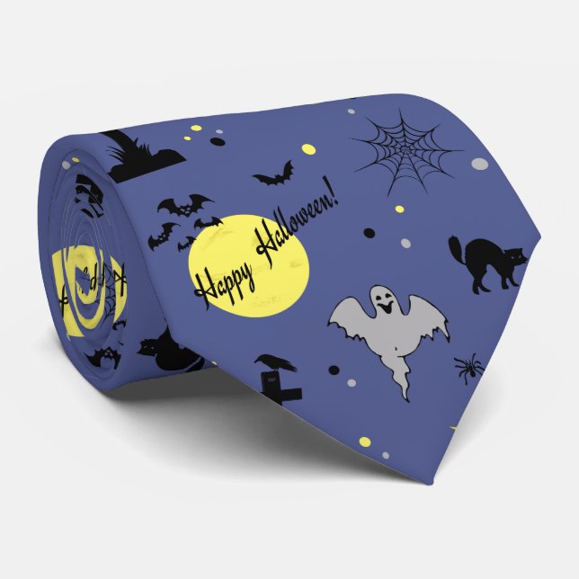 Corbata Feliz Halloween (Enrollado)