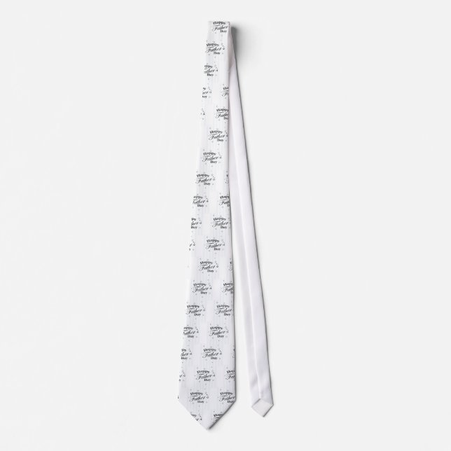 Corbata Feliz mensaje del día del padre (Anverso)