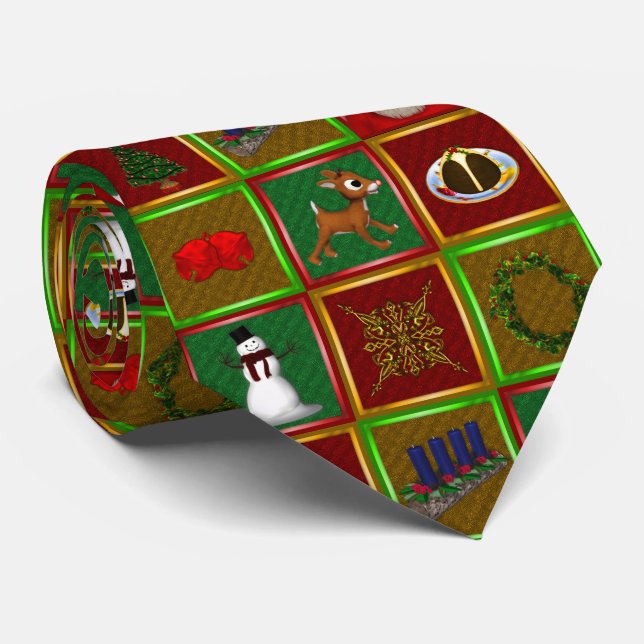 Corbata Feliz Navidad (Enrollado)