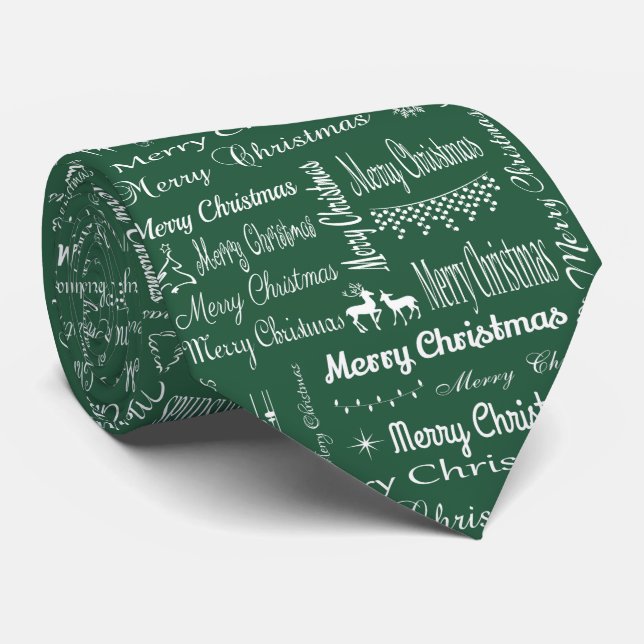Corbata Feliz Navidad (Enrollado)
