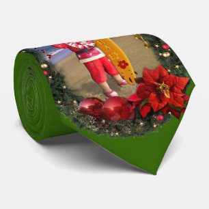 Corbata Feliz Navidad al estilo hawaiano