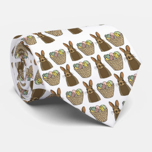 Corbata Feliz Pascua Cesta de Huevos Conejito Feliz Pascua