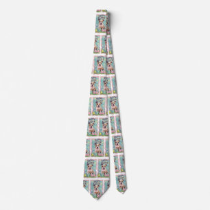 Corbata Feliz Pascua del American Staffordshire