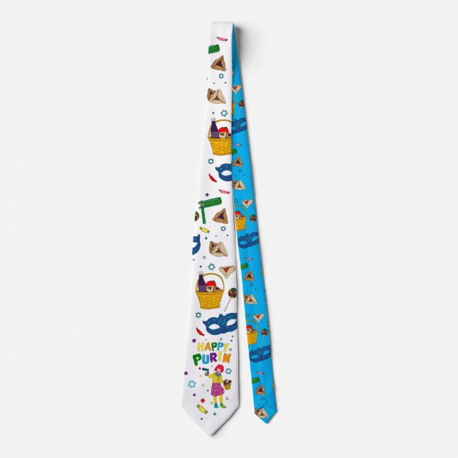Corbata Feliz Purim Neck Tie (Anverso)