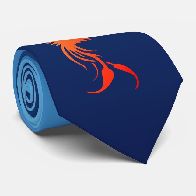 Corbata Fénix en ascenso en el taco de las llamas (Enrollado)