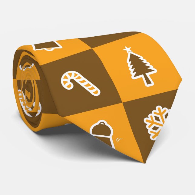 Corbata Festive Holiday Grid Pattern (Enrollado)