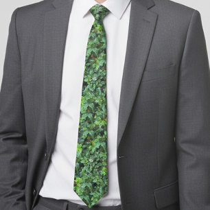 Corbata Festividad de Holly Verde y Navidades de Berries e