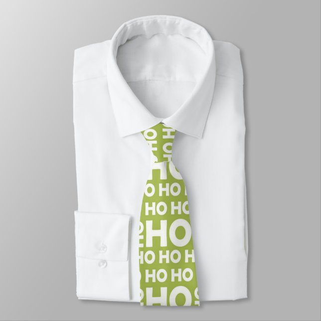 Corbata Festividad de Papá Noel dice Navidades rojos (Atado)
