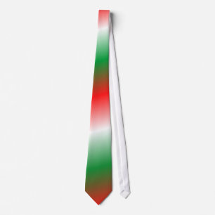 Corbata Festividad verde rojo desvanecimiento de la corbat